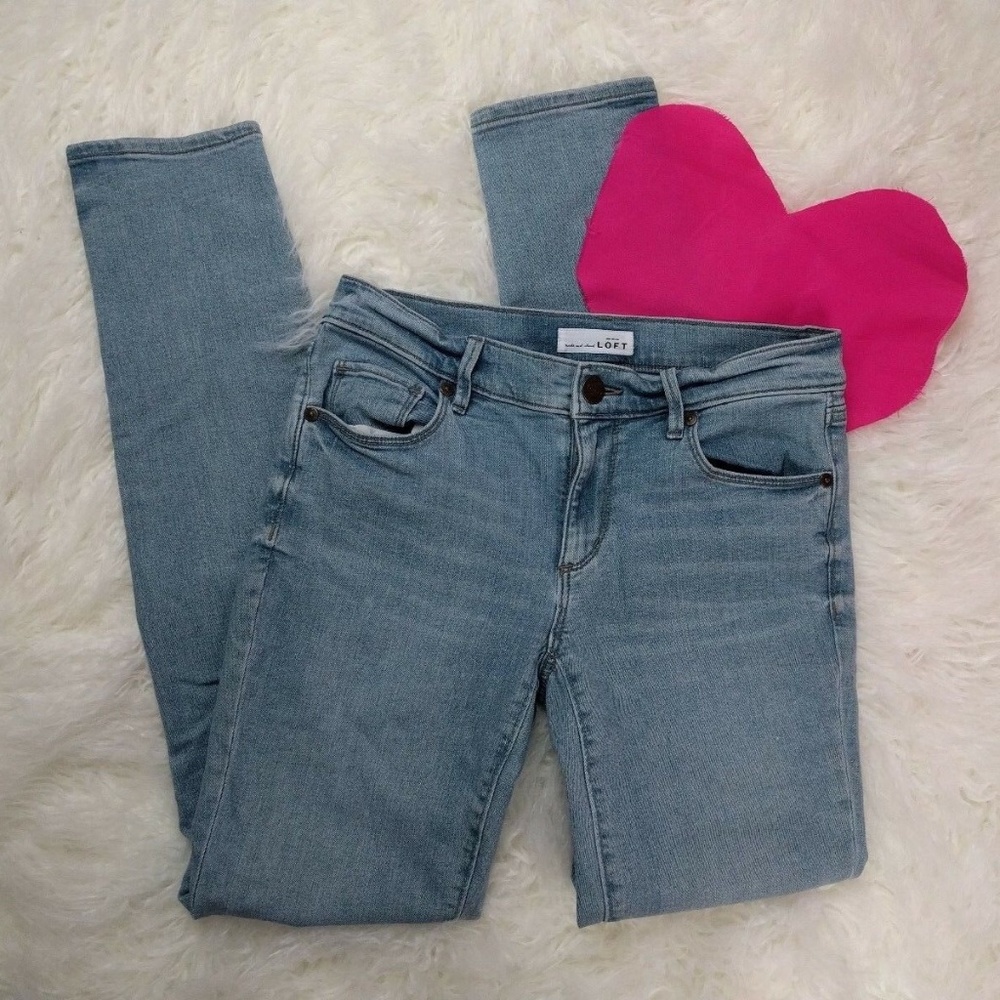 @ Loft size 2/26 Mordern Skinny Blue Light Wash - Picture 1 of 6